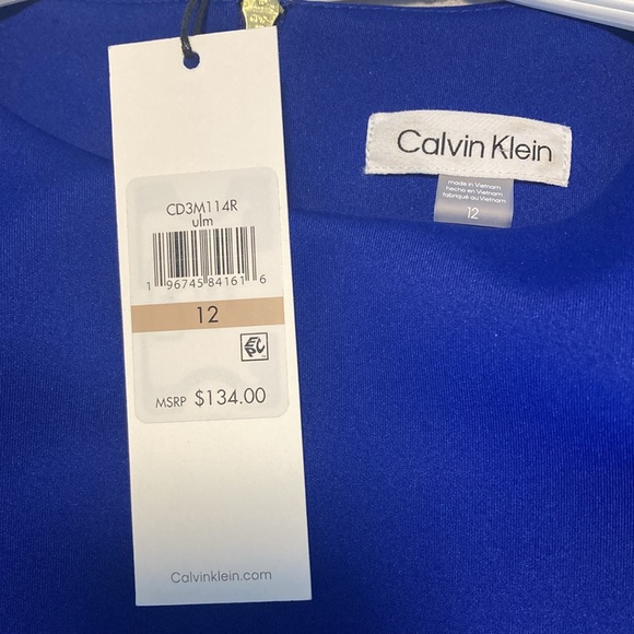 Calvin Klein size 12 Royal Blue dress brand new - Picture 4 of 4